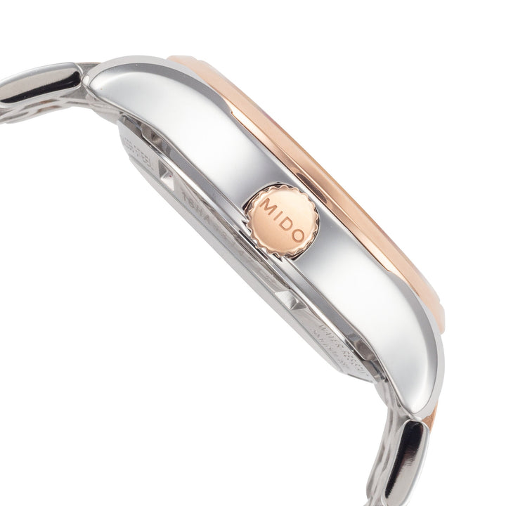 Belluna II 33mm / Silver / Silver and Rose Gold | Silver Dial