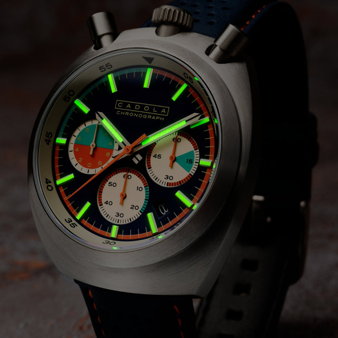 Testa Di Toro Chronograph Blue / Leather | Blue Dial