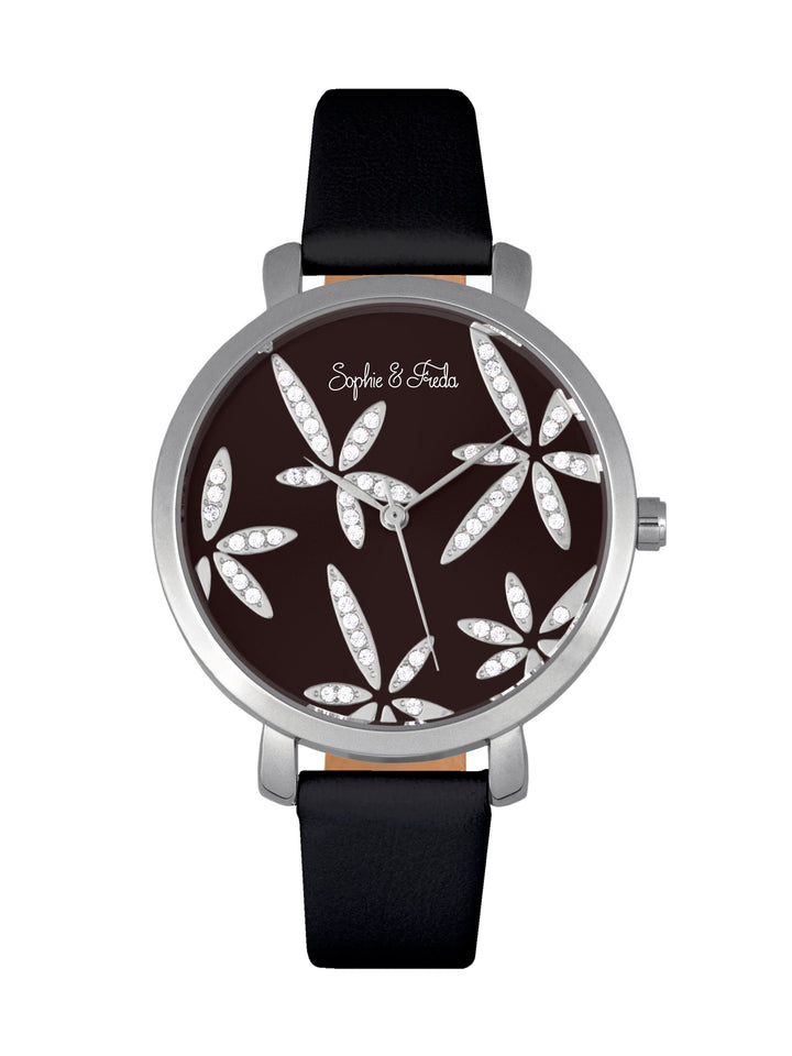 Key West w/ Swarovski Crystals Silver/Black