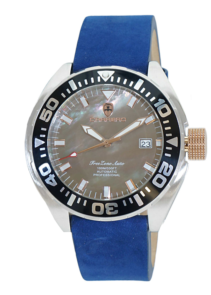 FreeZone-Auto Rose/Blue | Brown Dial