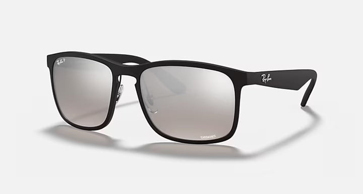 RB4264 CHROMANCE MENS / TECH-CHROMANCE / MATTE BLK - GREY MIRROR SILVER
