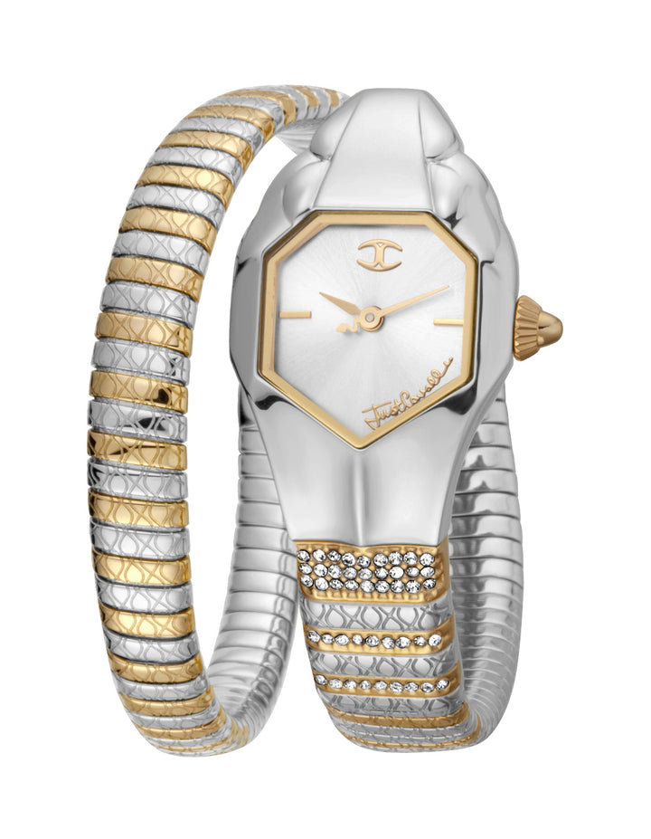 Snake 22mm / Silver / Silver and Gold Silver Dial