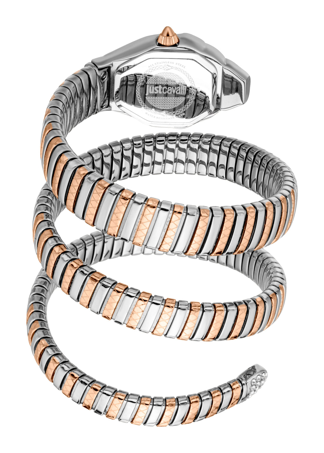 Snake 22mm / Silver / Silver and Rose Gold Silver Dial