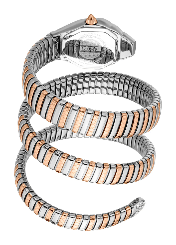 Snake 22mm / Silver / Silver and Rose Gold Silver Dial