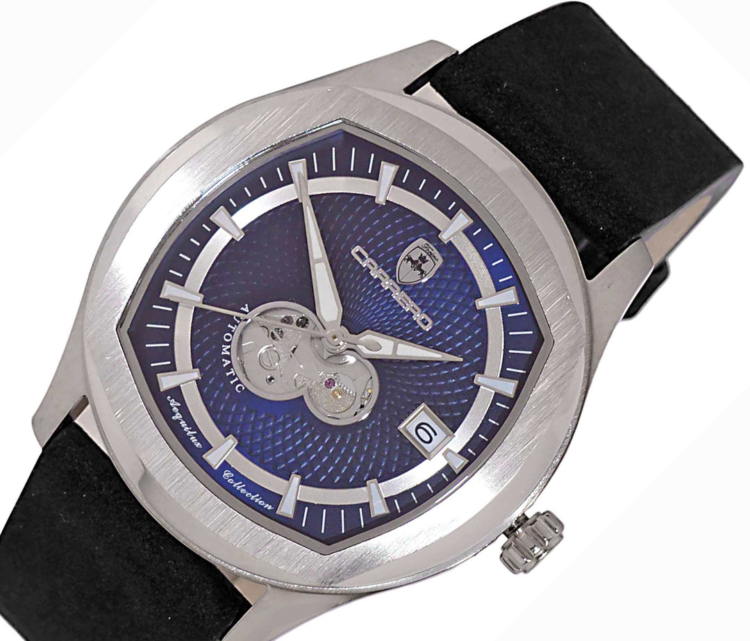 AEQUILUX SILVER TONE/BLUE -BLACK | Blue Dial