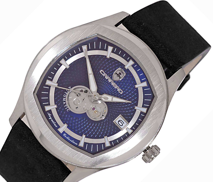 AEQUILUX SILVER TONE/BLUE -BLACK | Blue Dial