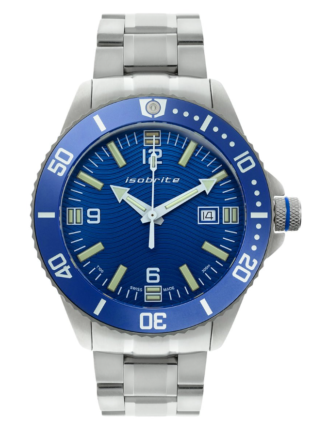 Naval Series T100 Tritium Markers Blue Dial