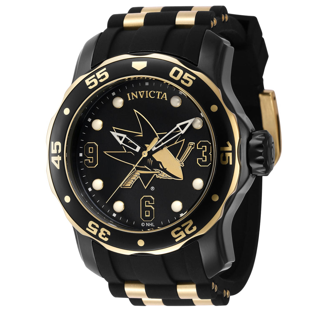NHL San Jose Sharks NHL San Jose Sharks | Black and Gold Dial