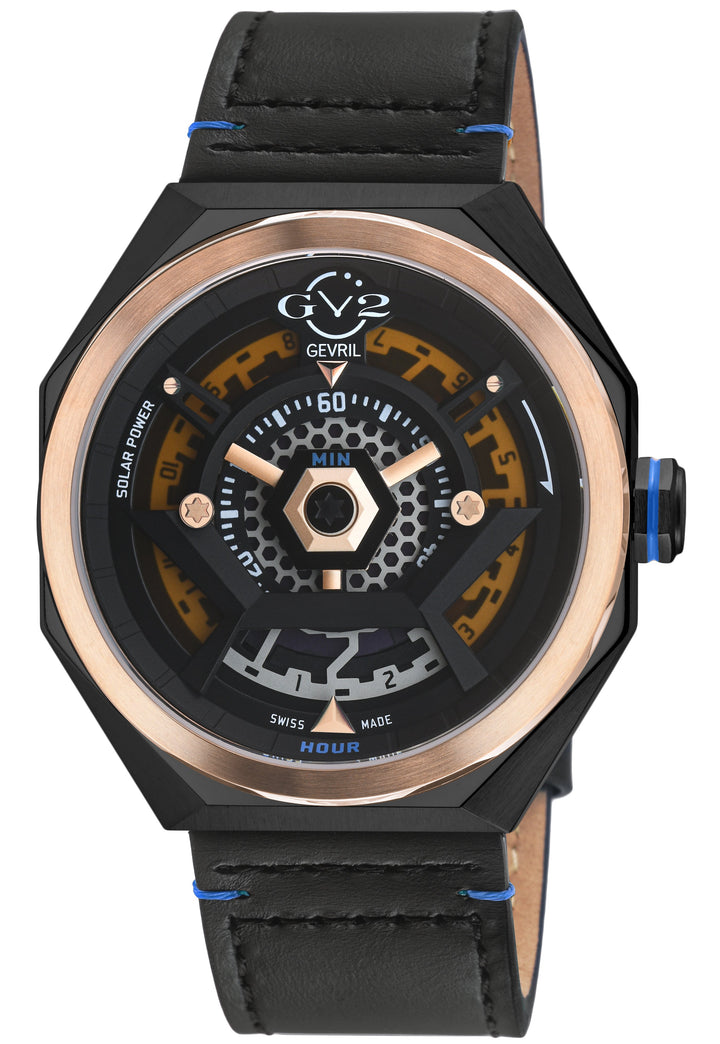 Stella Solare Swiss Ronda 212 Solar Quartz, 5 jewels, ultra-thin, Black/Brown su