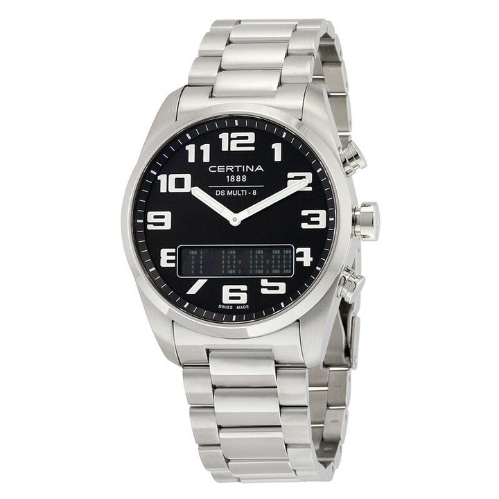 DS Multi-8 Multi-Function Black Dial / Stainless Steel Bracelet Black Dial