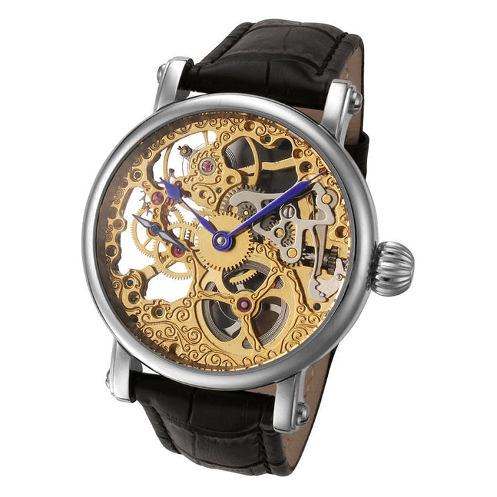 Skeleton Series brown/two tone | Gold Dial