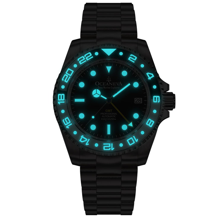 Deep Marine Explorer II Black/White Bezel | Black Dial
