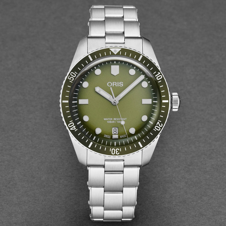 Divers Sixty-Five Green / Stainless Steel Green Dial