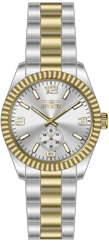 Specialty Men Silver-Tone Dial / Two-Tone Stainless Steel Bracelet