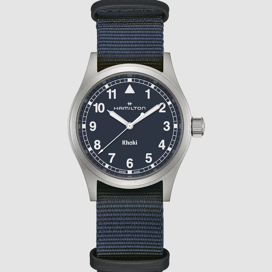 KHAKI FIELD Blue / 38mm Blue Dial