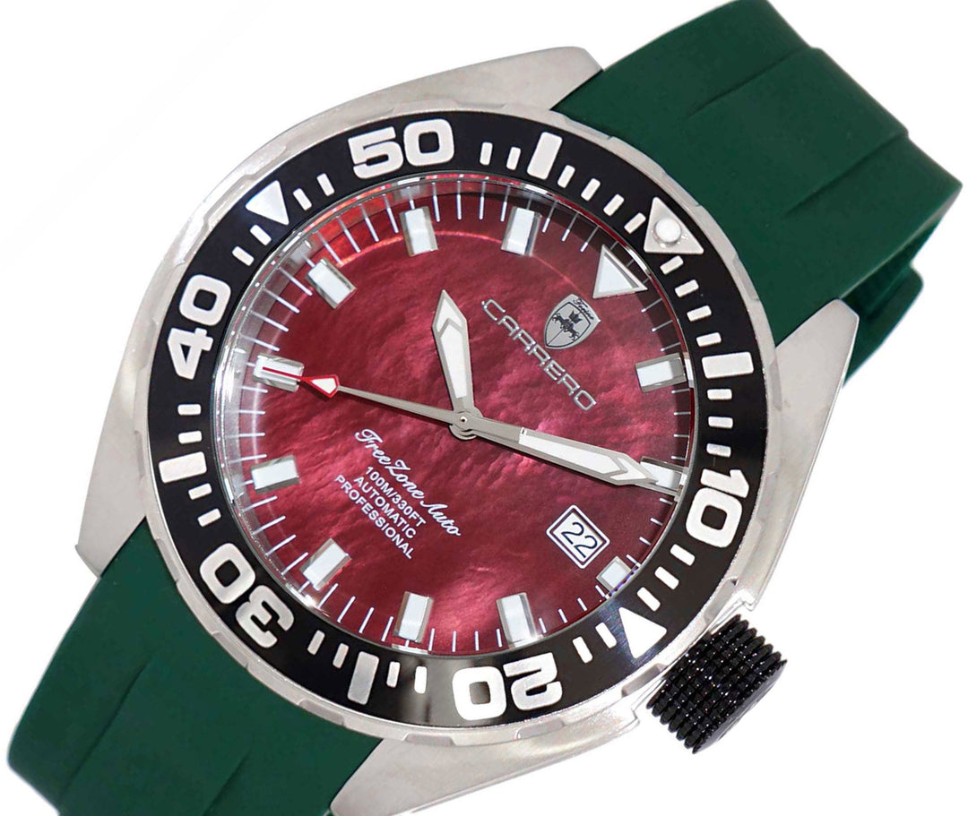 FreeZone-Auto MAROON/GREEN Maroon Dial