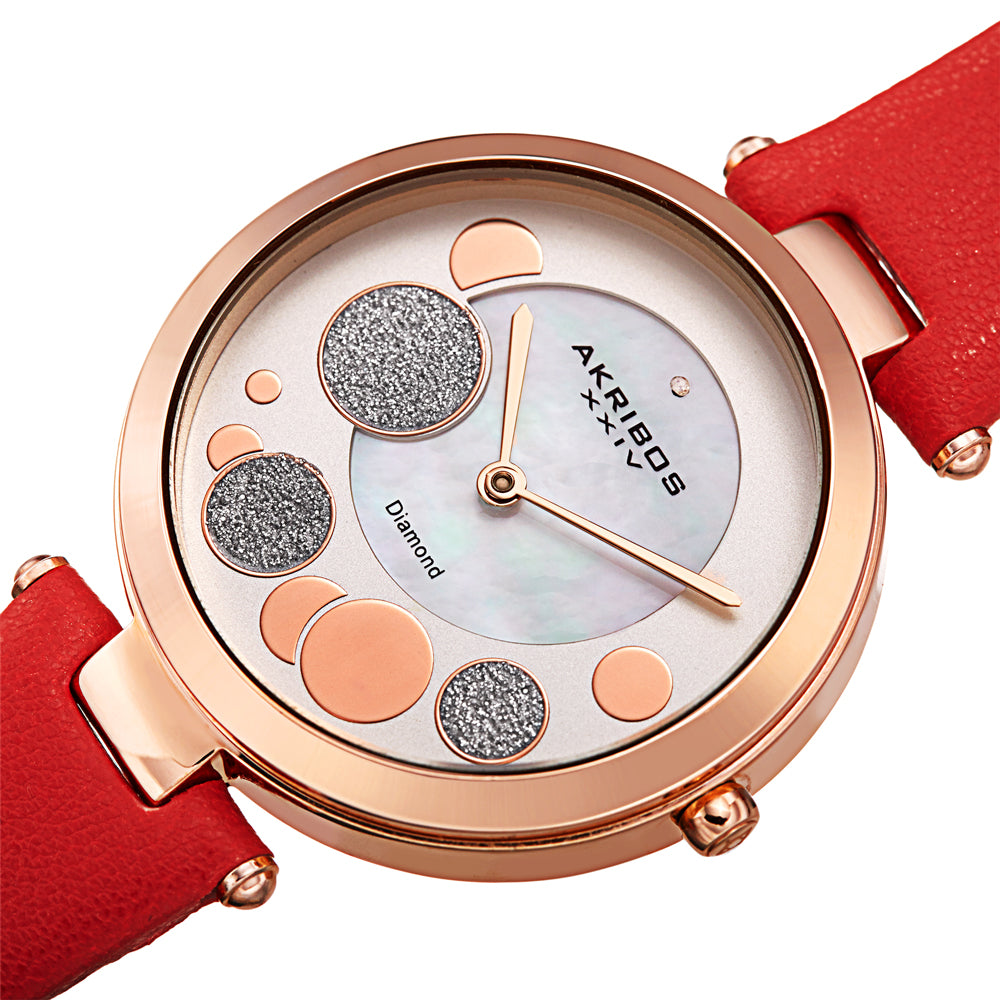 Casual Red/Leather | White Dial