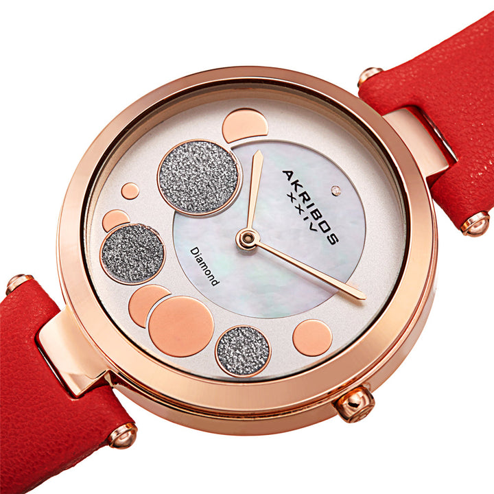 Casual Red/Leather | White Dial