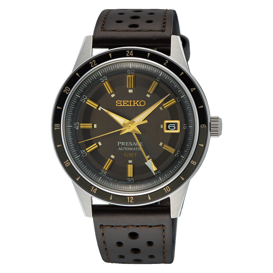 Presage Style60's Dark Brown-Gray Dial / Leather Strap Dark Brown-Gray Dial