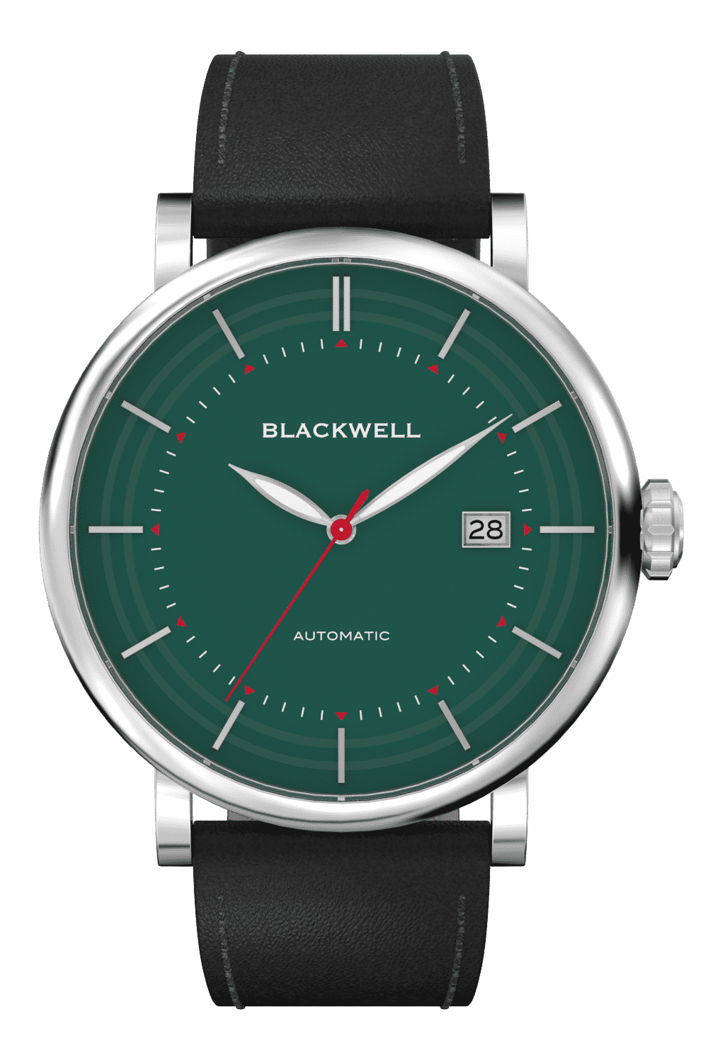 Central Park GRN Face BLK Leather