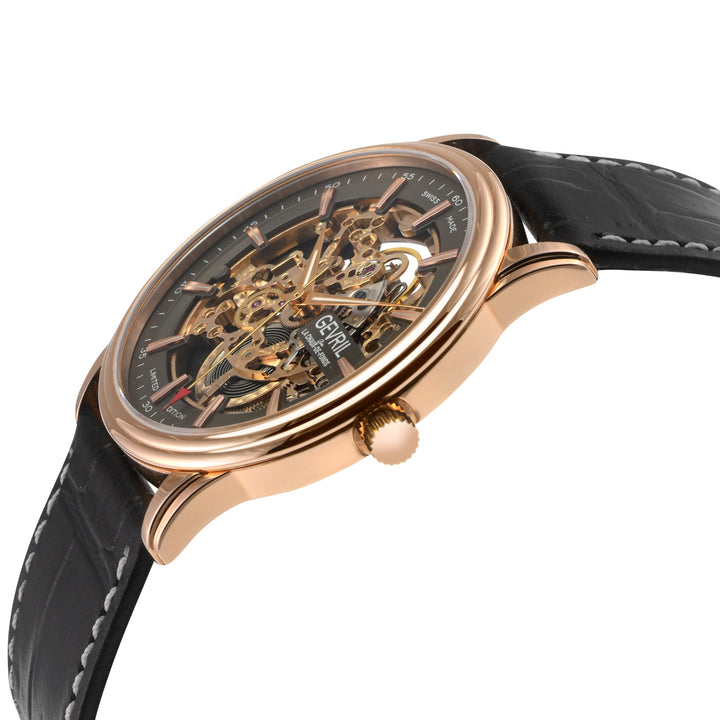 Five Points - Skeleton Slim ETA 2892 movement, Black Skeletal Dial, Black Italia