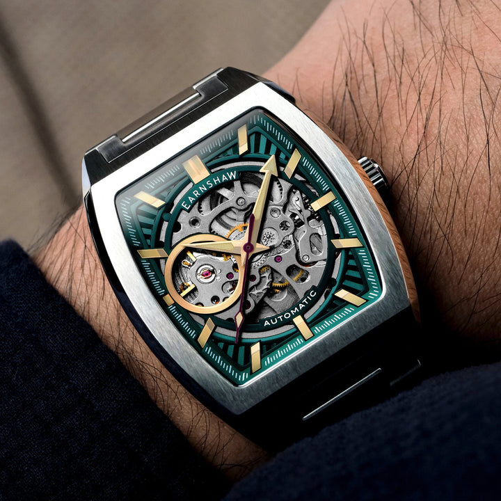 Heritage Wellington Skeleton Automatic Blue / Stainless Steel | Blue Dial
