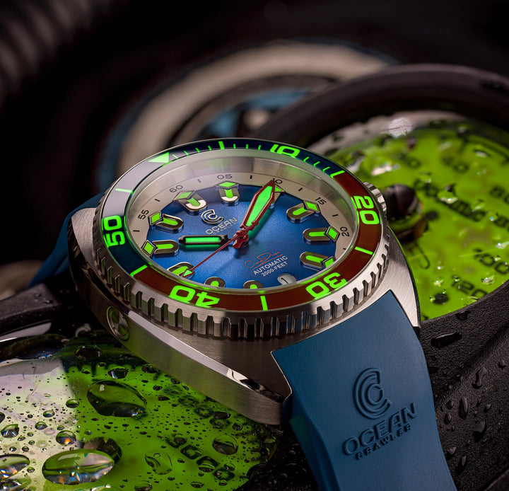 CORE DIVER Red/Blue Refractor Core Diver | Blue Dial