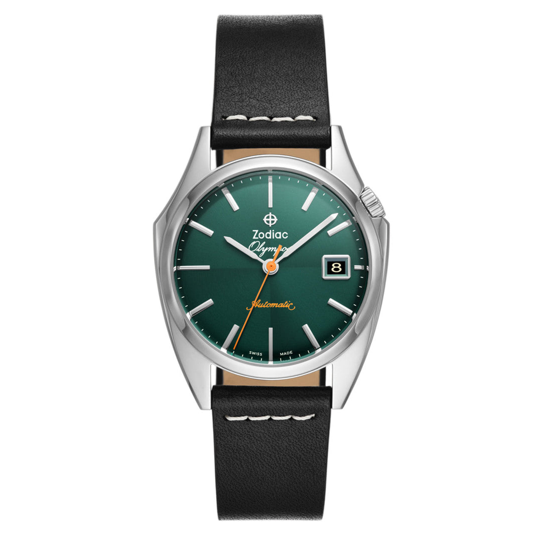 Field Olympos Automatic Leather | Green Dial