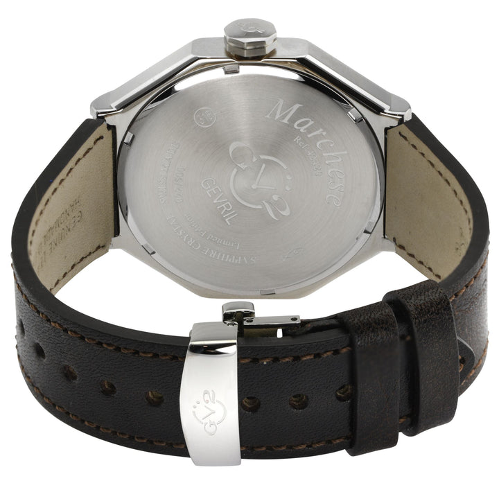 Marchese Silver/Silver,Brown band | Silver Dial