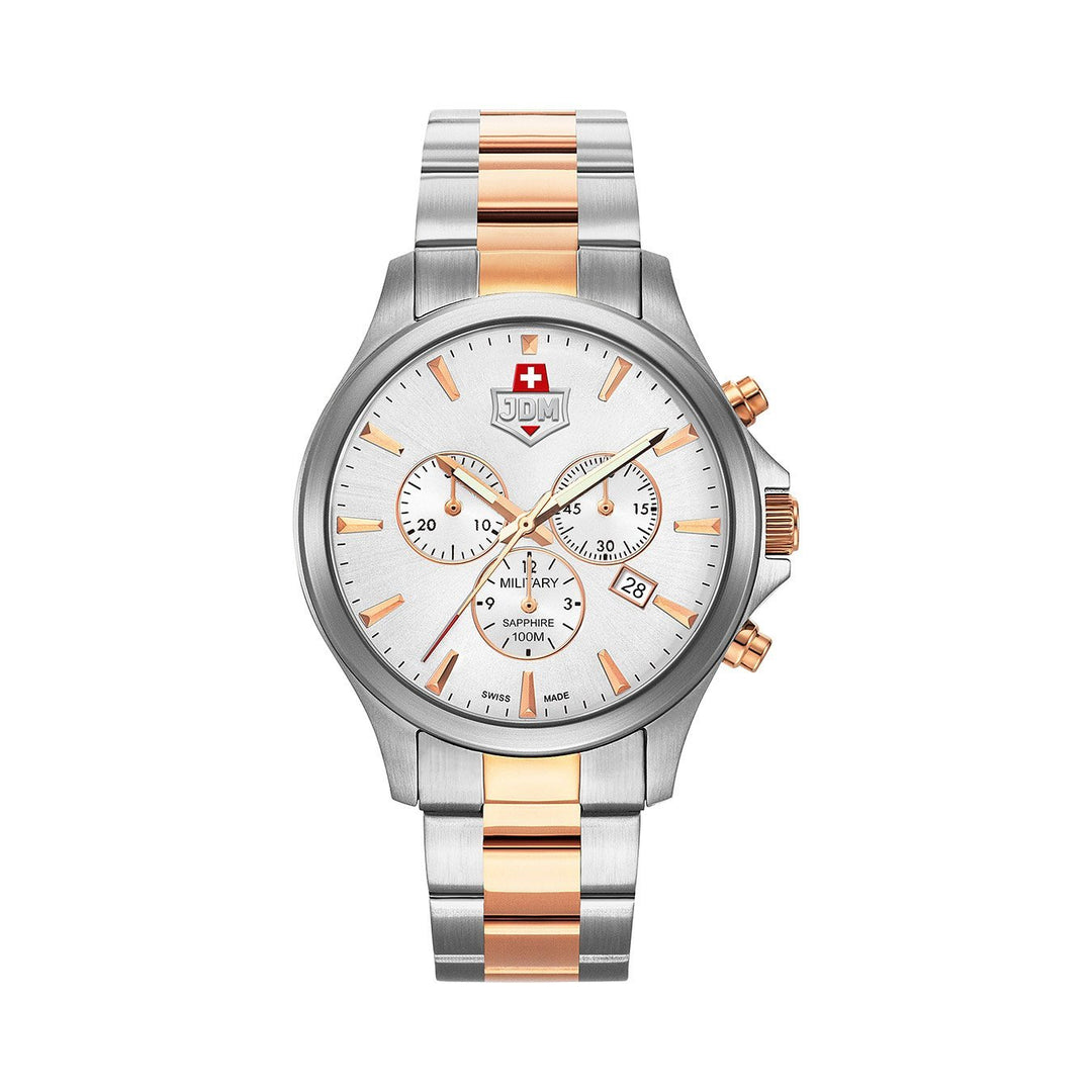 Alpha Chrono White Dial / Rose Gold Two Tone White Dial