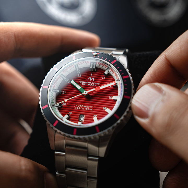 Scilla Automatic RED / STAINLESS STEEL | Red Dial