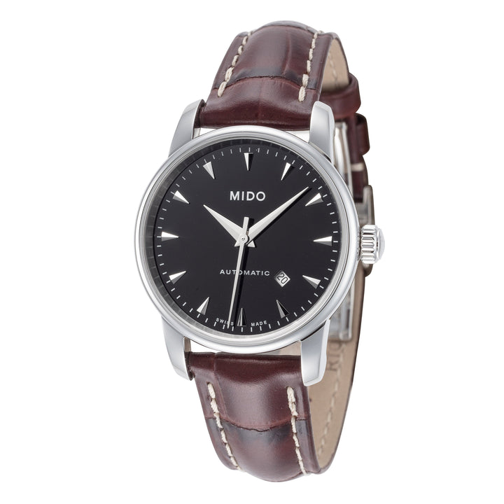 Baroncelli 29mm / Black / Brown | Black Dial