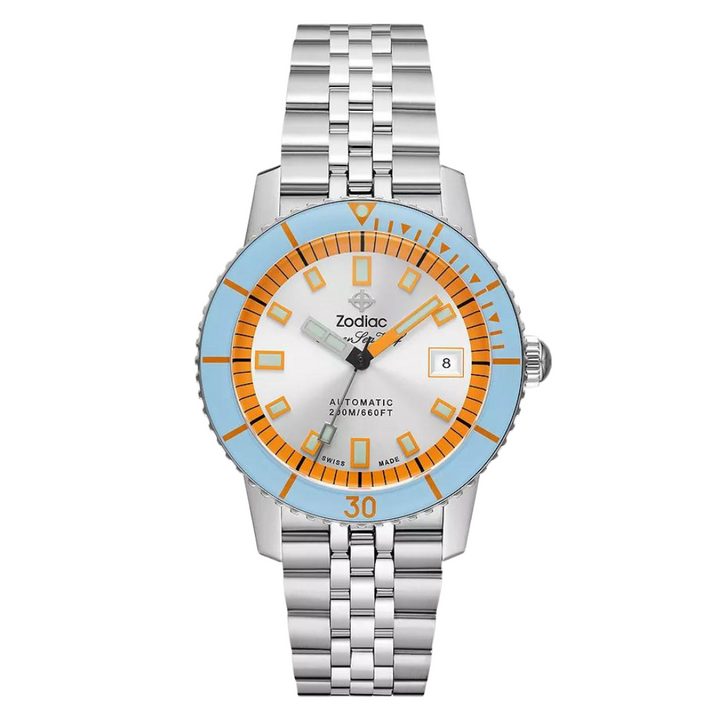 SEA WOLF COMPRESSION Silver / Steel Bracelet | Silver Dial