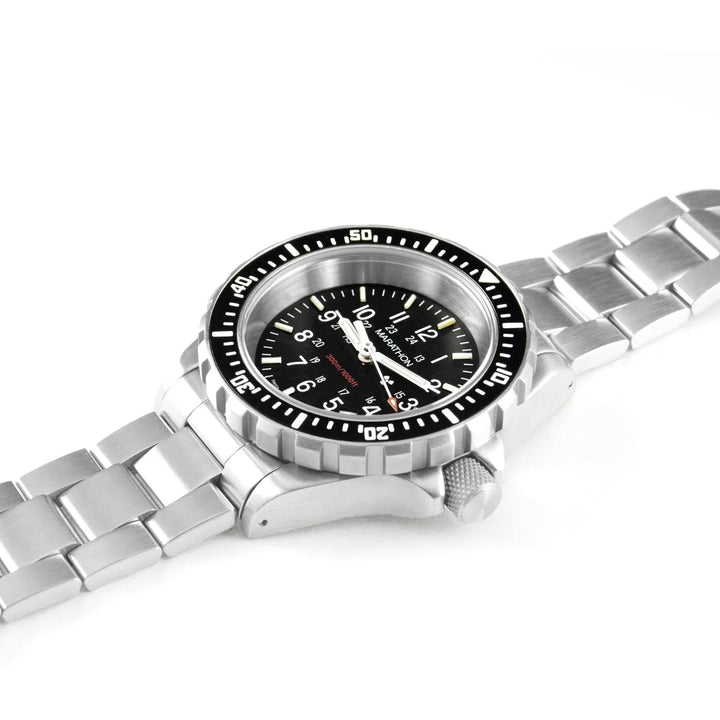 Divers Quartz Black NGM/Steel Bracelet Matte Black Dial