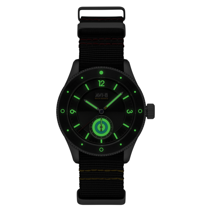Airmaster Sector Meca-Quartz Black & Grey / Nylon | Black Dial