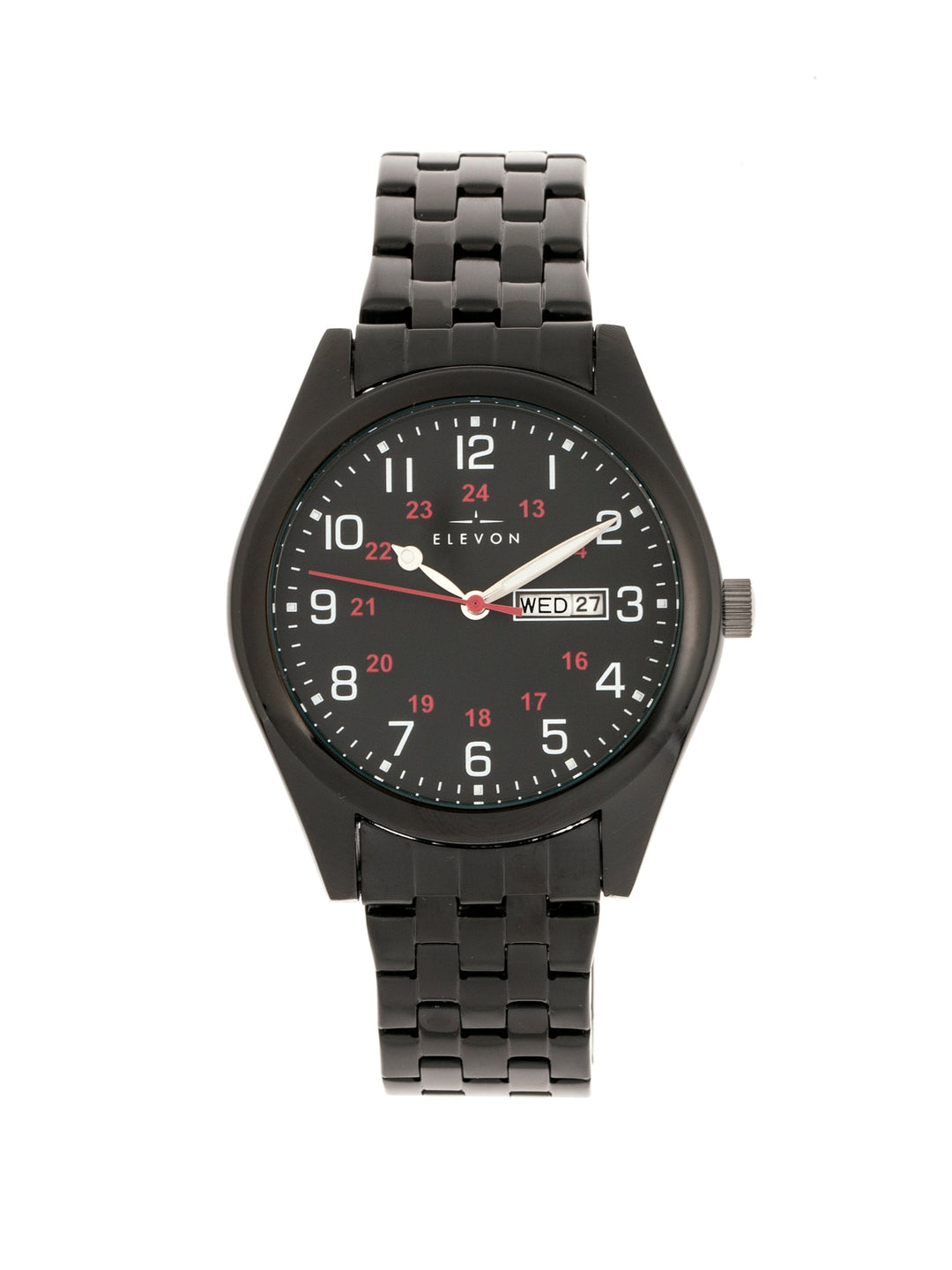 Gann Bracelet Watch with Day/Date Black
