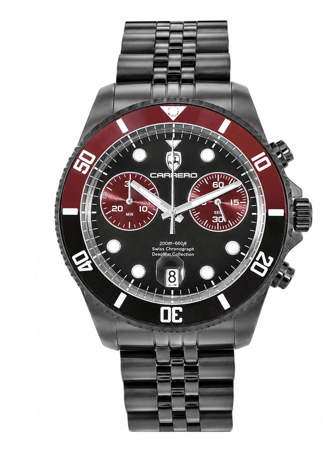 DeepMar Collection IP-BLACK / PURPLE Purple-Black Dial