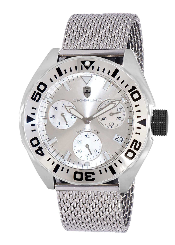 FreeZone-CH White/ Silver White Dial