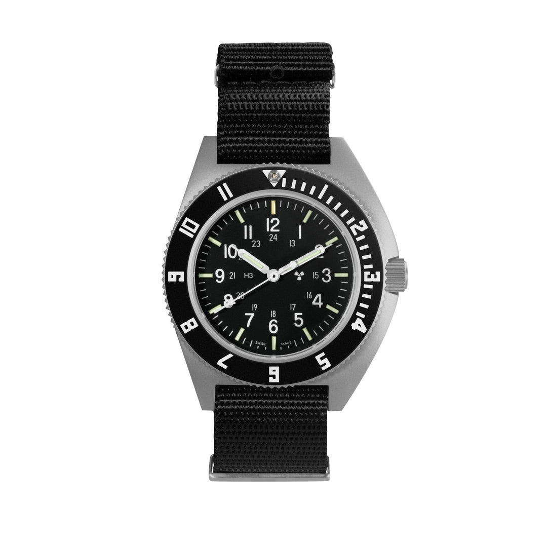 NAV, QUARTZ, SAPH, STE, COL: SS/BKPS DS NYLON 11" Black Sterile/Def Std | Black 