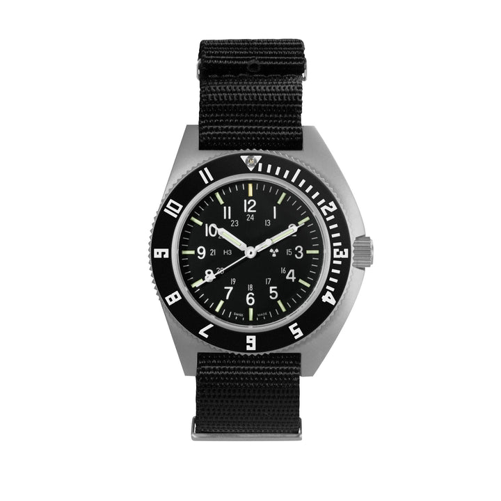 NAV, QUARTZ, SAPH, STE, COL: SS/BKPS DS NYLON 11" Black Sterile/Def Std | Black 