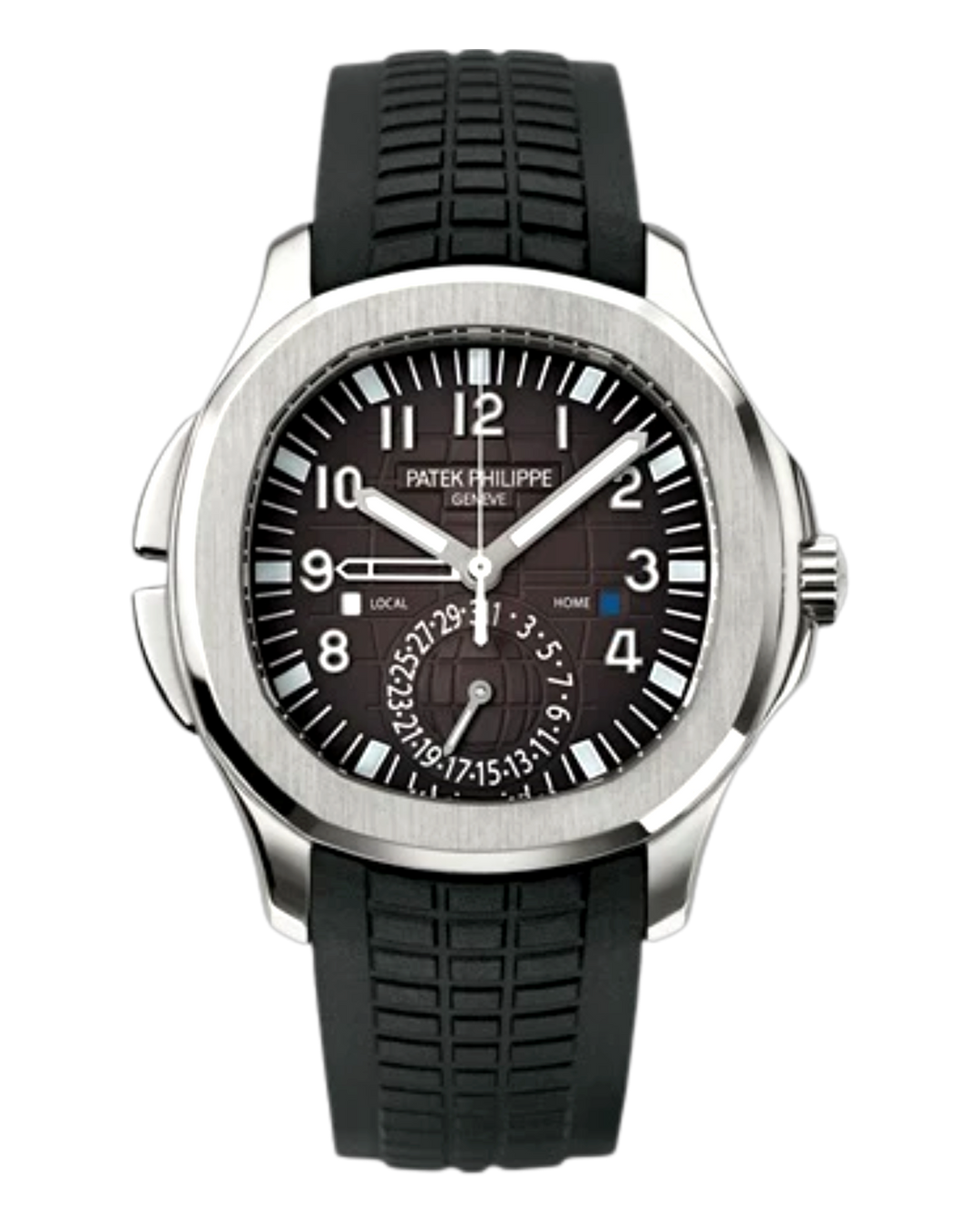 Patek Philippe 5164A Stainless Steel Black Dial Aquanaut Travel Time
