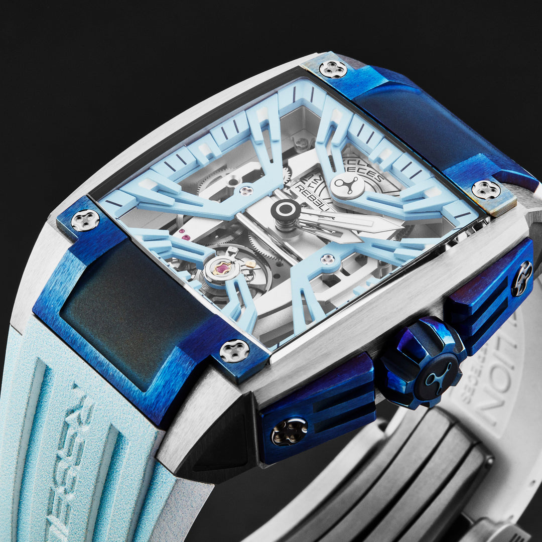 Re-Volt RBREV2H.ONW19 / Blue Skeletonized | Blue Skeletonized Dial