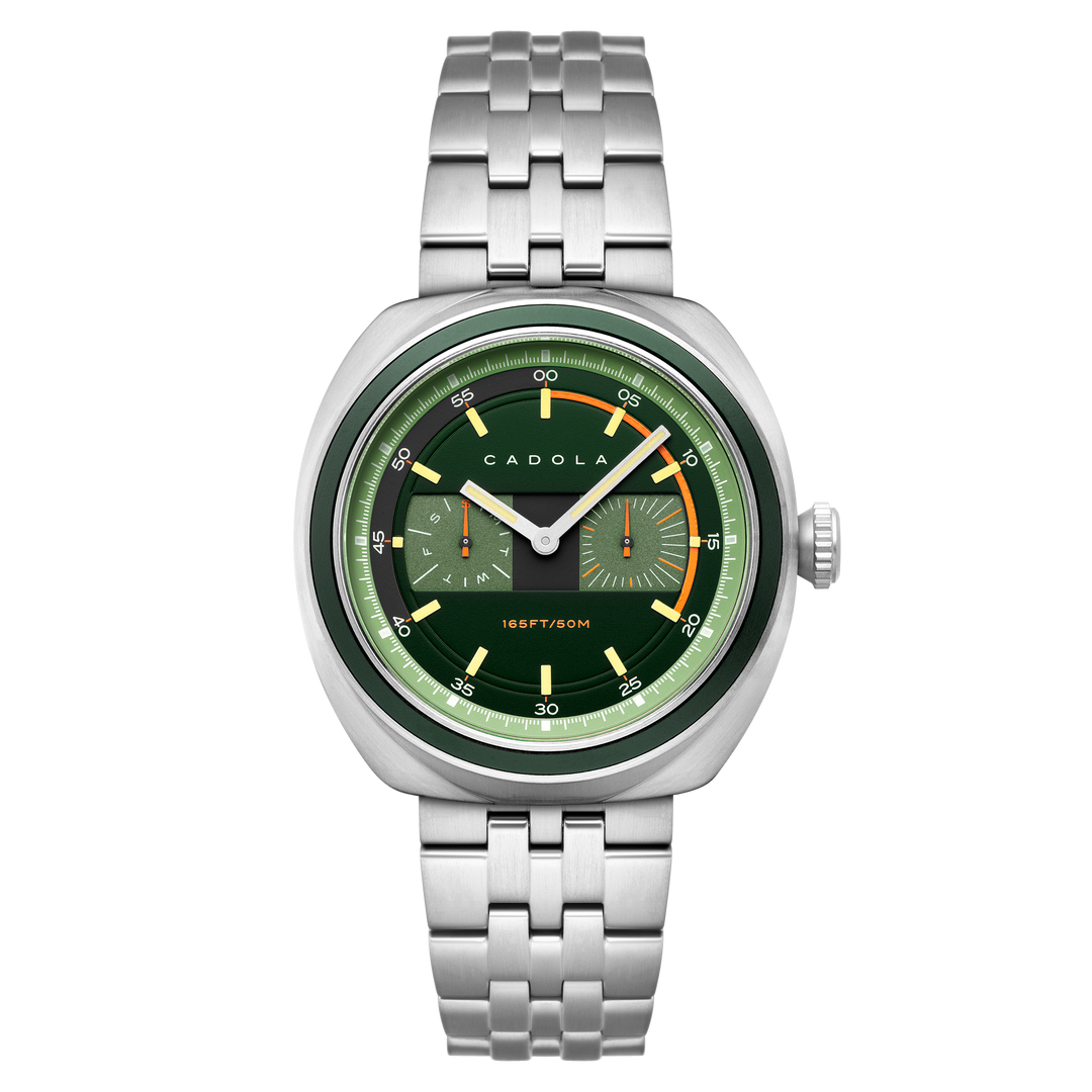 Giulia Calendar Green /Stainless Steel | Green Dial