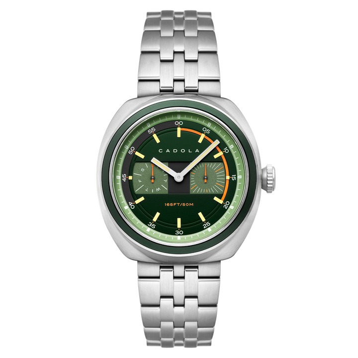 Giulia Calendar Green /Stainless Steel | Green Dial