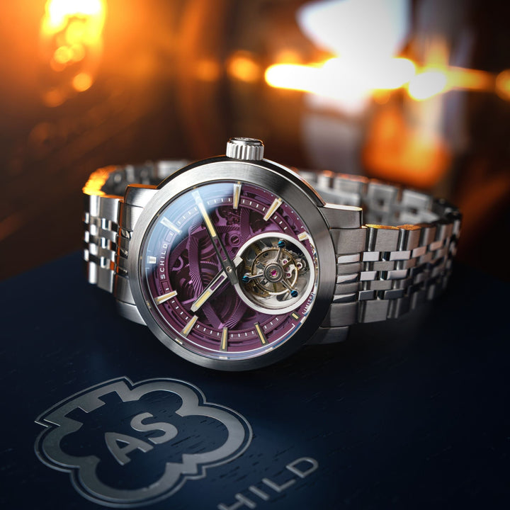 Heinrich Tourbillon Limited Edition Purple / Steel Stainless Steel | Purple Dial