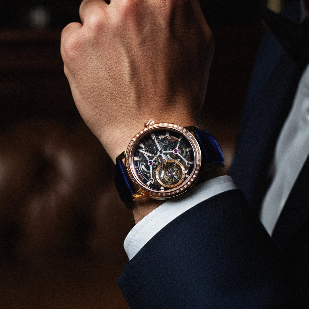 Engineer Parsons Tourbillon Limited Edition Rose Gold / Leather | Blue Dial