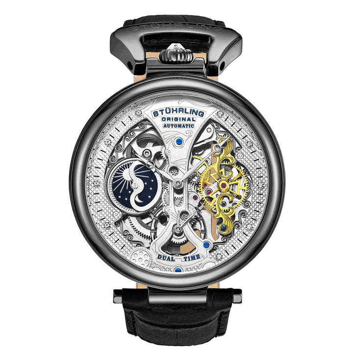Legacy 3920 Black/Leather | Silver Dial