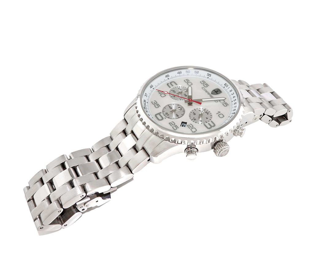 Aureum-MB Silvertone/White | White Dial
