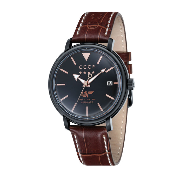 Heritage Black / Genuine Leather | Black Dial