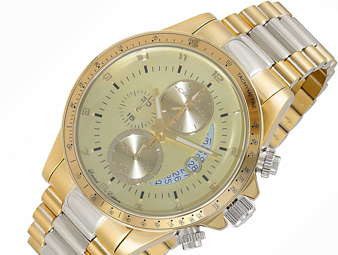 WINNER CIRCLE Yellow/2-Tone Gold | Yellow Dial